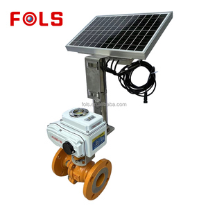 Fols Solar Vanne à bille contrôlée par application en acier inoxydable pour irrigation agricole UPVC 2 voies 3 1 an de garantie OEM Alimentée par énergie solaire Fonctionne U - Product Image 5