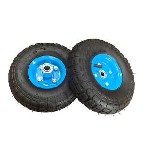 Minghao Solid Rubber <b>Wheel</b> 350-4 Pneumatic Industrial Caster For Handcart Tool <b>Cart</b> - Product Image 4