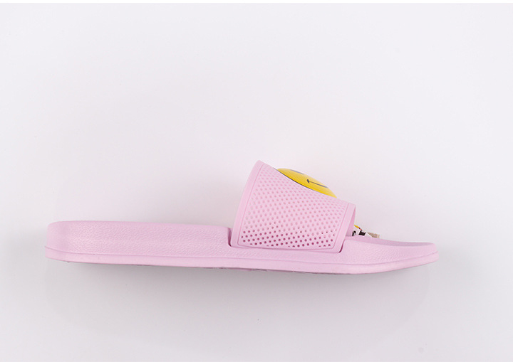 Smiley Slippers Women EVA PVC Flat Slides Soft Sole Indoor Ladies Bedroom Slippers