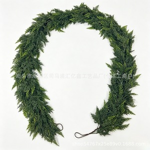 Guirlande artificielle en cèdre 150 cm, décoration de Noël faite à la main, couronne de plantes vertes - Product Image 5