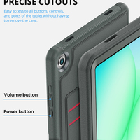 Étui de protection intelligent en cuir pour Samsung Galaxy Tab A11 Plus X230 X235 A9 Plus 11 pouces, avec béquille