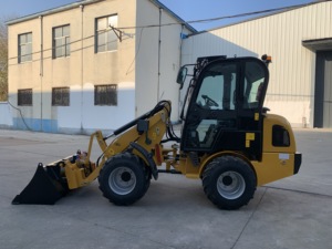 HZM Máy Xúc Bánh Xe Nhỏ Có Khớp Nối Thủy Tĩnh Trang Trại 1ton 810 809 Với Xô Để Bán - Product Image 3