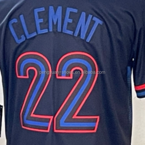 Camiseta de Béisbol Ernie Clement Toronto Azul Real, Cosida, de la Mejor Calidad, Lista para Enviar - Product Image 3