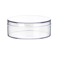 Boîte d'emballage transparente en acrylique de qualité alimentaire pour biscuits, bonbons, petits bijoux, maquillage, poudre de beauté, houppettes à poudre