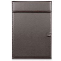 Porte-documents de bureau personnalisé avec logo, format A4, en cuir PU, avec porte-stylo, pour réunions d'entreprise