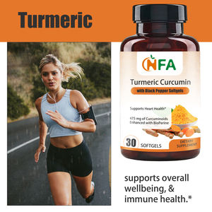 Cápsulas Blandas de Cúrcuma y Curcumina de Marca Privada, Suplemento Dietético, Extracto de Cúrcuma, Apoya la Salud del Corazón, Aumenta la Pérdida de Peso - Product Image 4