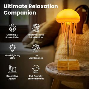 Popular Voice-controlled Colorful Jellyfish Night <b>Light</b> Can Be Hung and Recharged Atmosphere <b>Light</b> - Product Image 2