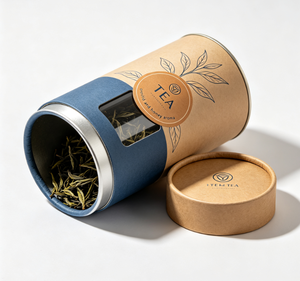 Eco Friendly Powder Container Tea Paper Can Packaging Coffee Bean Paper Cylinder Round Tube - Product Image 3