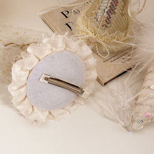Gran oferta, horquillas elegantes con purpurina de oro blanco, pinzas de pinza para el pelo de cocodrilo de tela para mujeres y niños, accesorios para sombreros de cumpleaños - Product Image 2