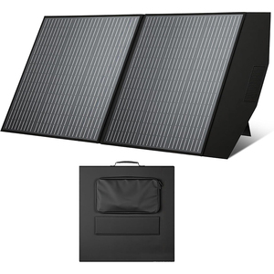 Panneaux solaires monocristallins ALECTER 100W 18V 23% d'efficacité certifiés TUV, pliables, portables, étanches, design noir, pour l'extérieur - Product Image 1