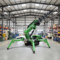 Mini-grue araignée mobile YILU LIFT avec flèche télescopique, capacité de 1,5T à 18T, hauteur de levage de 24M pour la manutention en entrepôt