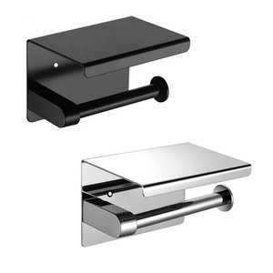 <span class=keywords><strong>Portarotolo</strong></span> da appendere con ripiano, <span class=keywords><strong>in</strong></span> <span class=keywords><strong>acciaio</strong></span> inossidabile, per bagno - Product Image 1