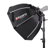 Triopo KS2-90 90 cm Photo Portable Extérieur Speedlite Octogonal Parapluie Boîte à Lumière avec Grille pour Flash Godox TT600 Yongnuo YN560IV