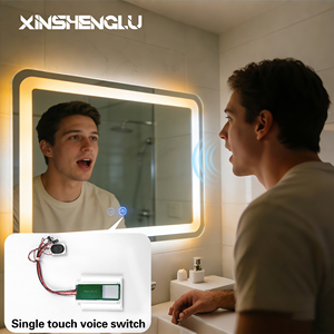 Interruptor Inteligente para Espejo con Control por Voz y Regulador <span class=keywords><strong>de</strong></span> Intensidad para Espejo <span class=keywords><strong>de</strong></span> Baño LED, Función Antivaho, Certificación CE RoHS, OEM ODM - Product Image 2