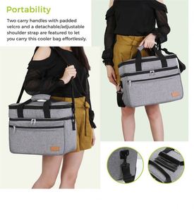 Sac isotherme de pique-nique personnalisé, grand, isolé thermiquement, étanche, écologique, pour unisexe - Product Image 5