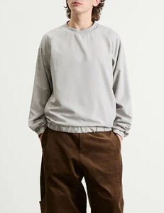 Sweat-shirt à col rond en tissu French Terry de haute qualité 360GSM, 100% coton, logo personnalisé, surdimensionné, long, en gros, blanc, hiver par Ako - Product Image 3