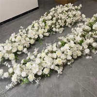 Arche de fleurs blanches pour mariage, décoration de scène, arche de fleurs pour fête