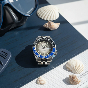Reloj Mecánico de Acero Inoxidable, Cristal de Zafiro Abombado, Movimiento NH36, Bisel de 41 mm, Brazalete de Acero Five Bull - Product Image 5