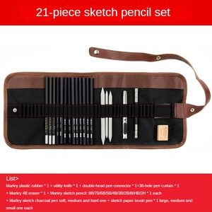 Set Artistico Portatile in Legno da 21 Pezzi per Principianti e Adulti, Ideale per Disegno e Schizzi - Product Image 2
