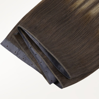 Extensions de cheveux humains de luxe en trame, texture douce, minimal de perte, trame Genius Butterfly, noir de jais, 100% cheveux humains véritables