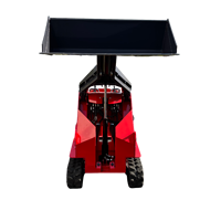 Pengiriman Gratis Mini Skid Steer Loader Mesin Bensin CE EPA Compact Crawler Loader untuk Lanskap, Pertanian, dan Pemindahan Tanah