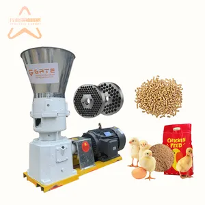 GATE Cow Dung Chicken Manure Rice Bran Pellet Machine/Flat die granulator