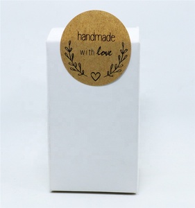 Hybsk 1,5 "pulgadas redondo Kraft Natural hecho a mano con <span class=keywords><strong>amor</strong></span> etiquetas engomadas de la impresión de <span class=keywords><strong>un</strong></span> Total de - Product Image 6