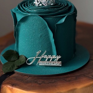 Décoration de gâteau en acrylique « Joyeux Anniversaire » avec motif miel et douceur, épaisseur 1,3 mm, largeur 9 cm, fournitures pour fête d'anniversaire, insert pour gâteau - Product Image 6