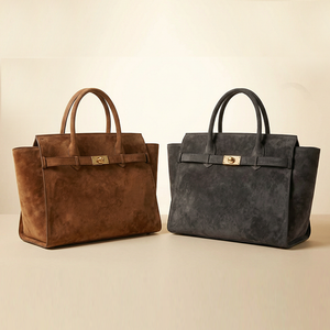 pelle scamosciata per le donne Hobo borsa a spalla retrò mezzaluna da donna borsa di lusso fabbrica diretta OEM ODM fornitore - Product Image 3