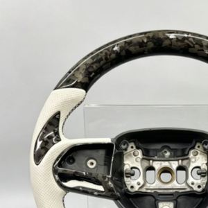 Nouveau produit : Volant en cuir perforé en fibre <span class=keywords><strong>de</strong></span> carbone forgée pour Dodge Challenger - Product Image 5