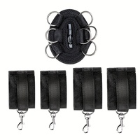 Perlengkapan BDSM Bondage Seks untuk Pasangan, Sistem Pengikat di Bawah Tempat Tidur dengan Manset Pergelangan Tangan & Kaki yang Dapat Disesuaikan, Mainan Seks untuk Permainan Peran Dewasa