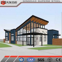 Bâtiment en acier préfabriqué fabriqué directement en usine Cadre de structure métallique commercial moderne Boutique de cafés modulaires