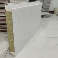 Panneau sandwich en laine de roche ignifuge haute densité, utilisation hôtelière moderne, léger, taille personnalisable, isolation pour la construction