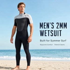 Combinaison de plongée en néoprène <span class=keywords><strong>Bestdive</strong></span> 2 mm à manches courtes pour homme, avec logo personnalisé, idéale pour le surf, la plongée, le snorkeling et les sports nautiques - Product Image 6