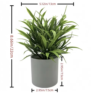 Nouveauté très demandée : Arbustes artificiels d'eucalyptus et de romarin simulés, <span class=keywords><strong>en</strong></span> pots cylindriques <span class=keywords><strong>en</strong></span> pulpe, écologiques, pour l'exportation - Product Image 6
