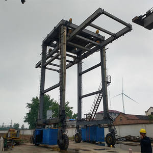 رافعة جسرية متحركة MGK ذات عارضة مزدوجة بإطارات مطاطية، رافعة جسرية بحمولة 20 طن للبيع - Product Image 5