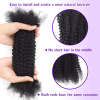 BELEZA Dreadlock pacchetto grezzo treccia capelli umani extension Remy Crochet 100% Afro crespo sfuso capelli umani alla rinfusa donne