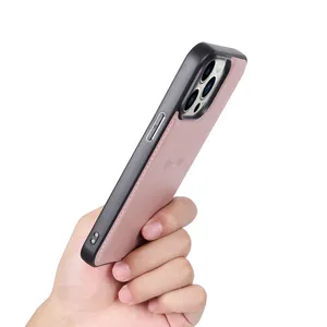 Hanman casing ponsel, cocok untuk iPhone 14pro 2024 kulit mewah iPhone 14pro max 2-in-1 Dompet casing ponsel Split