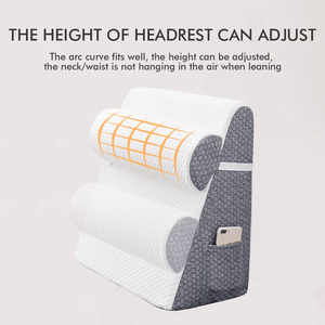 Almohada de Espuma Viscoelástica Premium con Soporte Ergonómico <span class=keywords><strong>para</strong></span> el Cuello, <span class=keywords><strong>para</strong></span> <span class=keywords><strong>Leer</strong></span>, Trabajar, <span class=keywords><strong>Dormir</strong></span>, Alivio del Reflujo Ácido y Dolor de Espalda - Product Image 5