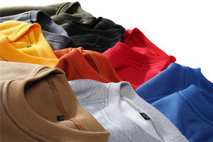 Meilleure qualité O-Neck Solid Cotton Sweatshirts Hommes Femmes Sérigraphie Logo Sweat-shirts respirants - Product Image 6