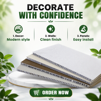 Panneaux en nid d'abeille en aluminium légers, ignifuges et résistants à l'eau pour la construction, certifiés ISO