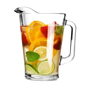 Lemonade Pitcher 1.6 Litre Plastic Pitcher with Lid Plastic Drink Pitcher  Tea