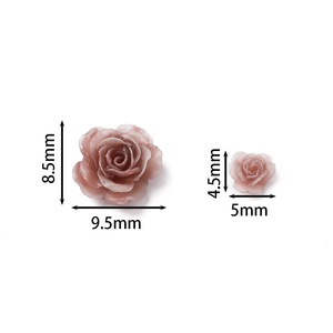 Mini Flores de Resina para Decoración de Uñas, Accesorios Redondos para Joyería DIY, No Tóxicos, para Decoración de Uñas y Carcasas de Teléfono, Origen Yiwu Ac4514 - Product Image 5