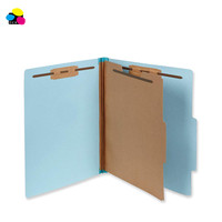 Carpeta de archivos de cartón prensado reciclado 100% azul claro de alta calidad Lehui, productos de archivo de Material ecológico de tamaño legal