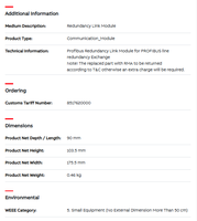 ABB NUEVO Original RLM01 PROFIBUS Módulo de enlace de redundancia en stock ABB 3BDZ000398R1 PLC