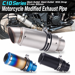 51MM 60MM Universal Motorcycle Exhaust Muffler Moto <b>Dirt</b> Bike <b>Scooter</b> Exhaust DB Killer for Bws PCX125 Z800 Z900 R6 DaJiKan - Product Image 4