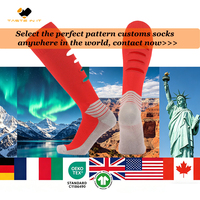 Chaussettes de football personnalisées de haute qualité avec trous pré-découpés, équipement inspiré des joueurs, chaussettes de compression pour une meilleure performance sportive