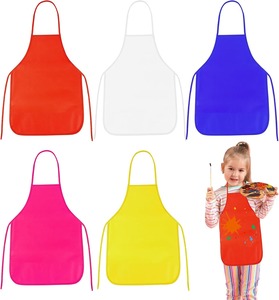 Tablier de peinture léger en non-tissé pour enfants de maternelle, idéal pour les cours d'art, la cuisine et le nettoyage - Product Image 1