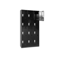 Organisateur de garde-robe pour vêtements Casier en acier moderne à 12 portes Casier à vêtements en métal Casier Loker Armoire de rangement en métal Casier du personnel