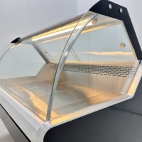 Vitrina Refrigerada para Alimentos Cocinados, de Bajo Consumo, con Enfriamiento por Aire, Personalizable, para Cadenas de Restaurantes de Snacks y Mostradores de Comida